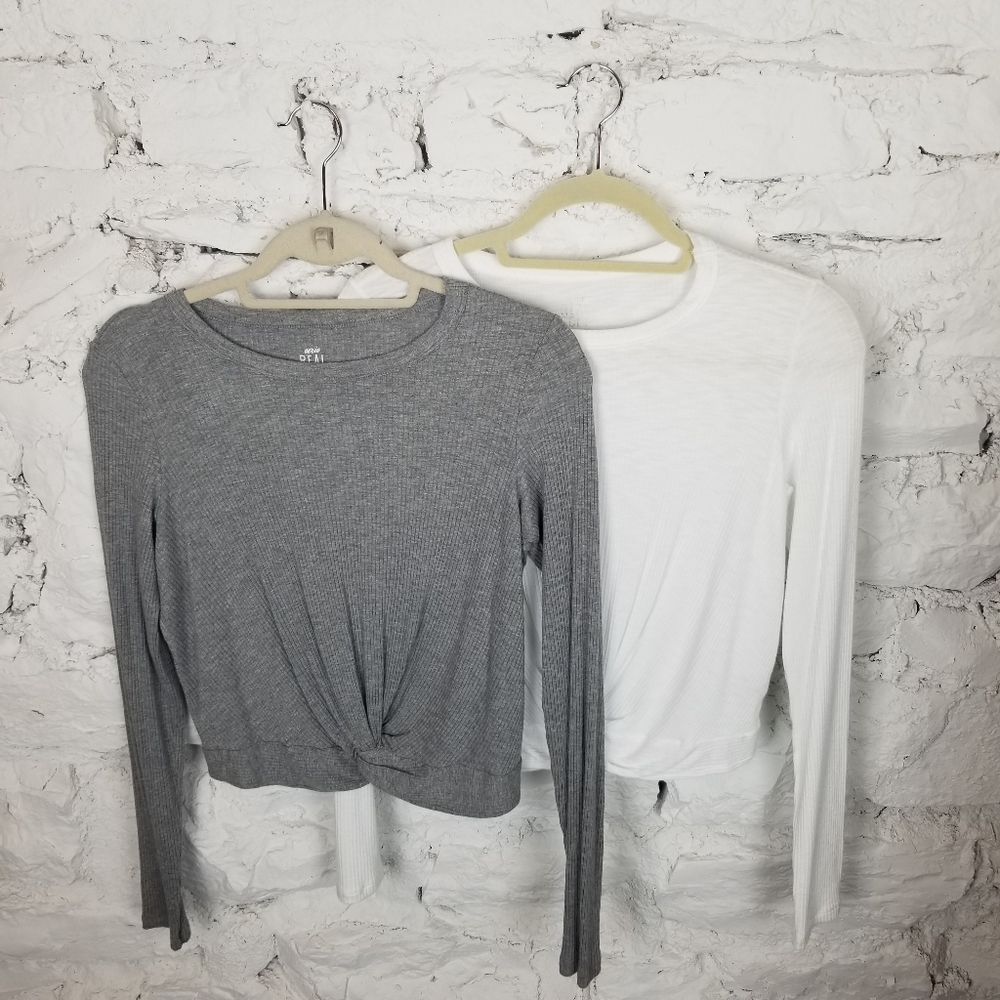 Aerie Cropped long sleeve SET